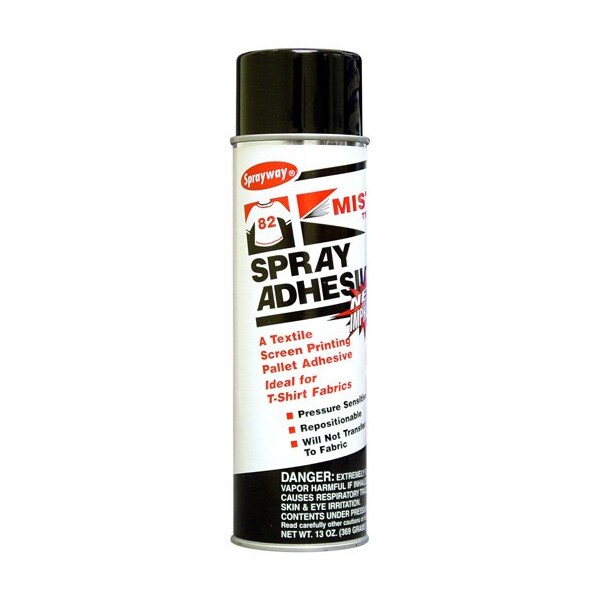 Sprayway Mist Spray Adhesive, 20oz, 12PK SW082 Zoro